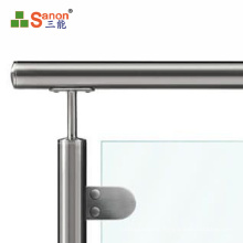 foshan factory High Quality Stainless Steel Glass Clamp For raliling Handrail D Shape Glass clip